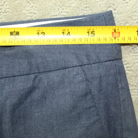 Talbots Women's Size 8P Pants (31" x 22") Slim Crop Four Pockets Blue - Picture 6 of 6